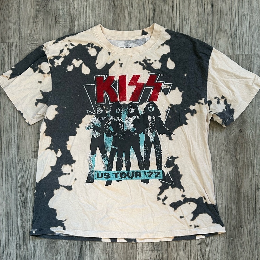 Kiss Tye-Dye  US Tour '77 Graphic t-shirt Sz M